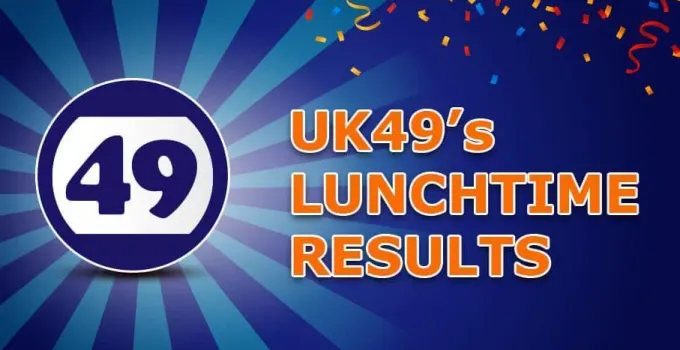 SA UK49s Lunchtime Results Today